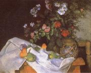 Paul Cezanne Still life with Flowers and Fruit Spain oil painting artist